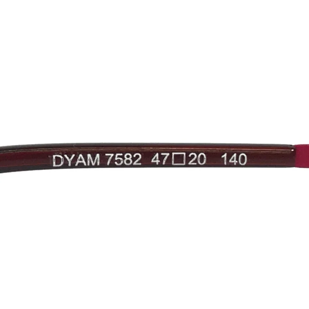 BOZ Eyeglasses Frames DYAM 7582 Plum Fuchsia Pink Purple Cat Eye 47-20-140